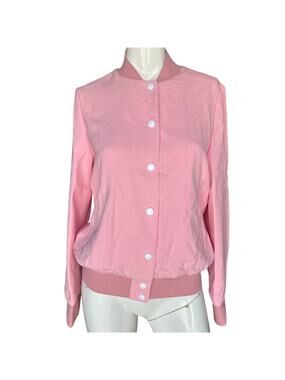 St. Sereno Pink Varsity Jacket Small NWT